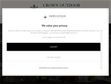 Tablet Screenshot of crown-outdoor.co.uk